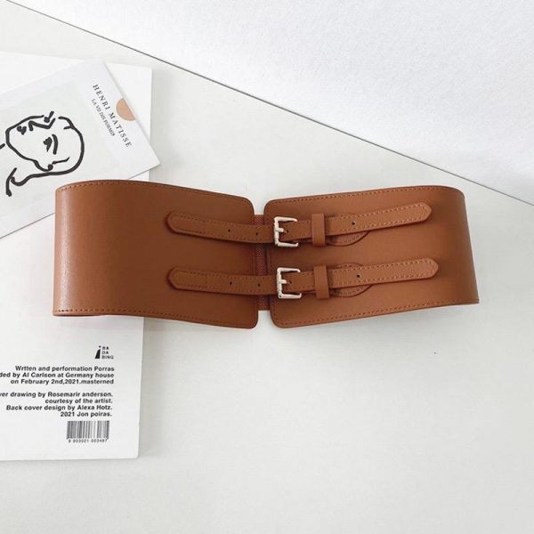 Double-buckle waist belt