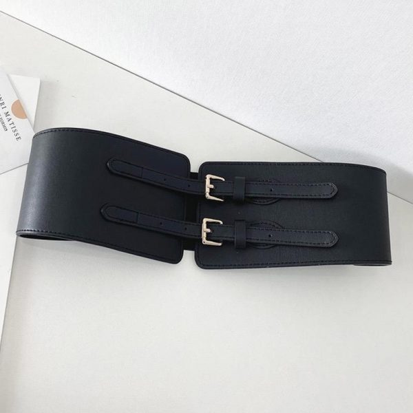 Double-buckle waist belt