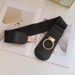 Chic and Versatile Wide Stretch Belt