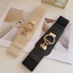 Chic and Versatile Wide Stretch Belt