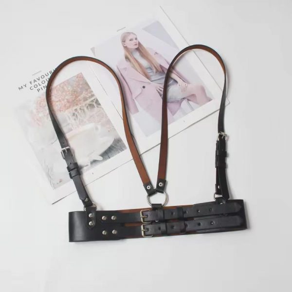 Leather Harness Belt