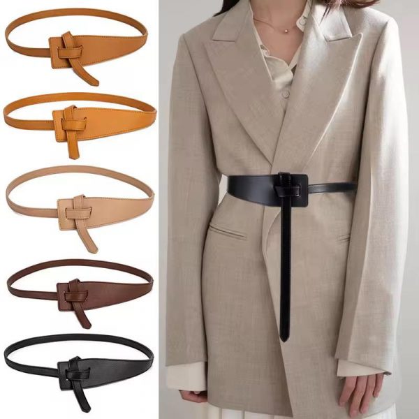 Knot-Style Leather Waist Belts