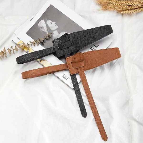Knot-Style Leather Waist Belts