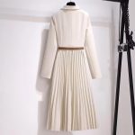 Blazer Pleated Midi Dress