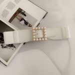 Pearl-Buckle Waist Belt