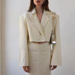 Structured Co-Ord Set -Black & Cream