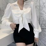 White Bow Blouse