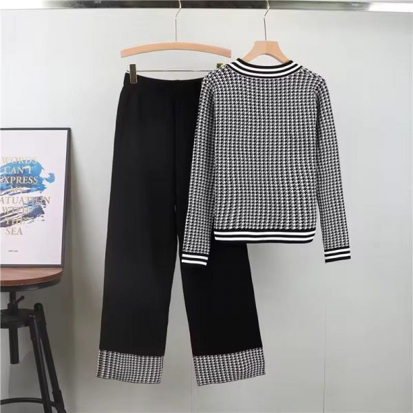Chic Houndstooth Co-ord Set