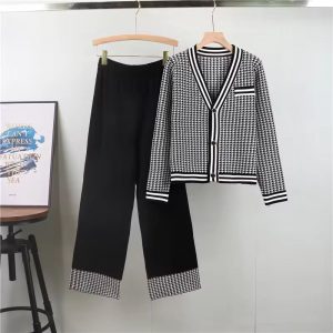Chic Houndstooth Co-ord Set