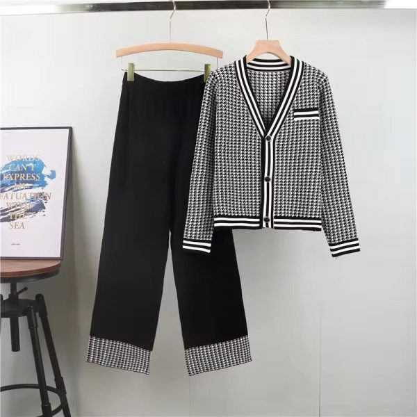 Chic Houndstooth Co-ord Set