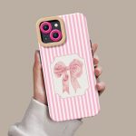 Ribbon Blush Silicone Case for Apple iPhone Series