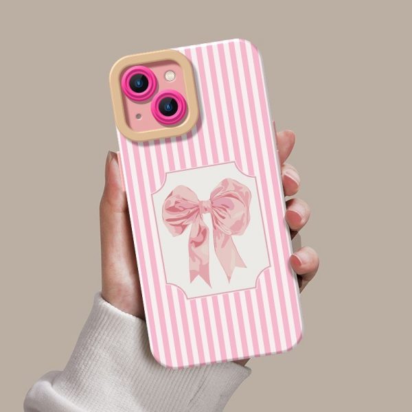 Ribbon Blush Silicone Case for Apple iPhone Series