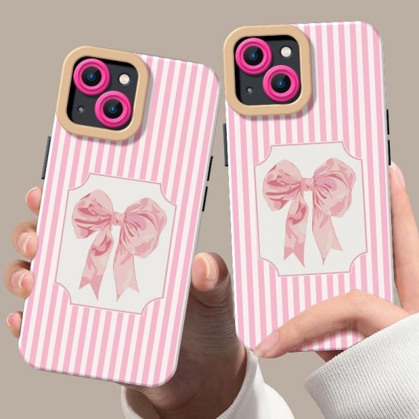 Ribbon Blush Silicone Case for Apple iPhone Series