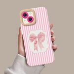 Ribbon Blush Silicone Case for Apple iPhone Series