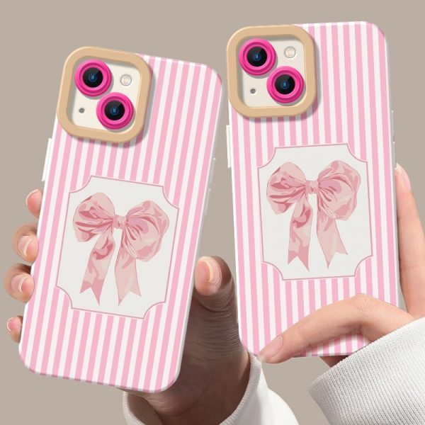 Ribbon Blush Silicone Case for Apple iPhone Series