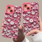 Floral Crush Silicone Case for Apple iPhone Series
