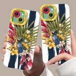 Colorful Parrot Aesthetic Silicone Case for Apple iPhone Series