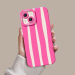 Candy Stripe Silicone Case for Apple iPhone Series