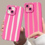 Candy Stripe Silicone Case for Apple iPhone Series
