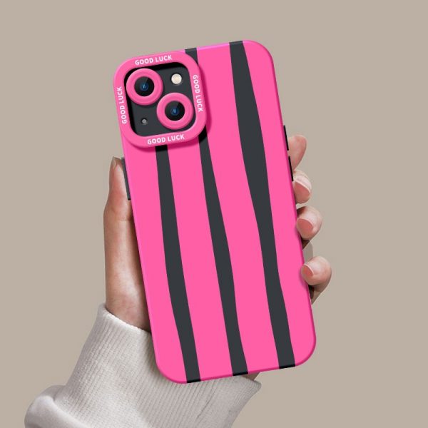 Candy Stripe Silicone Case for Apple iPhone Series