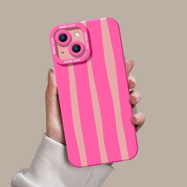 Candy Stripe Silicone Case for Apple iPhone Series