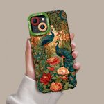 Botanical Royal Silicone Case for Apple iPhone Series
