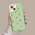 Vintage Gingham Garden Silicone Case for Apple iPhone Series