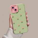 Vintage Gingham Garden Silicone Case for Apple iPhone Series