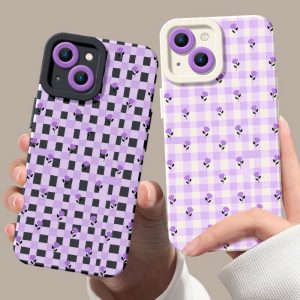 Sweet Lavender Bloom Silicone Case for Apple iPhone Series