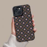 Vintage Bloom Arch Silicone Case for Apple iPhone Series